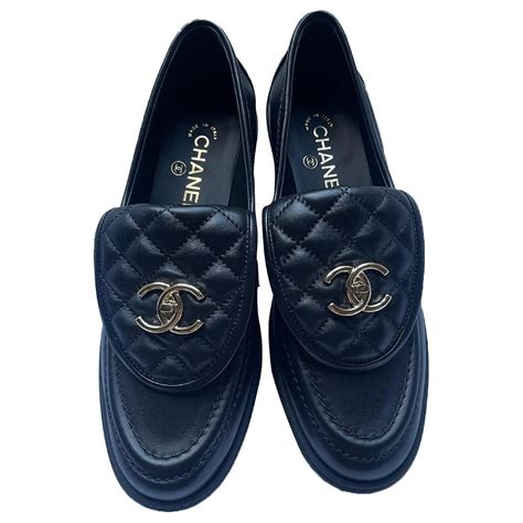 chanel mocassin femme|chanel moccasins shoes.